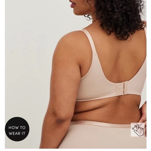 Torrid NWT Wire Free Lightly Lined Everyday Bra 44G Neutral Tan Nude Lingerie - Picture 3 of 16